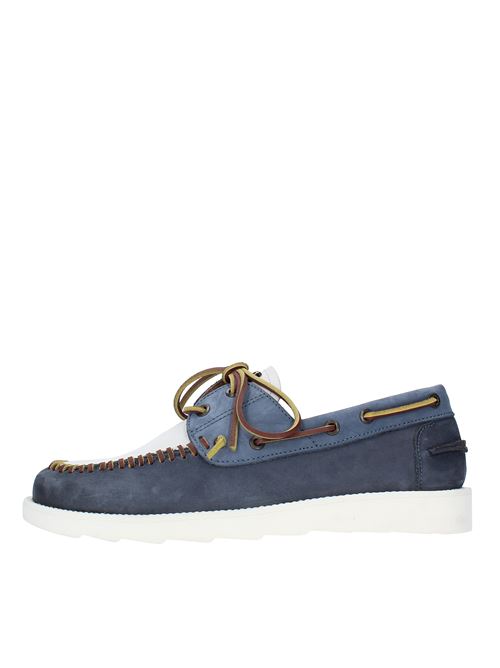 Mocassini da barca modello SUMMER BOAT in nabuk KJORE PROJECT | SUMMER BOATBLU-BIANCO